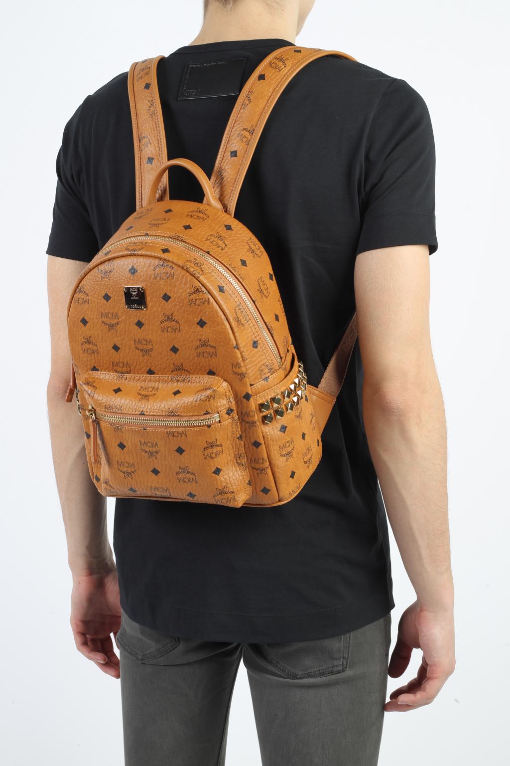 Brown 'Stark' Leather Backpack MCM - Vitkac Canada